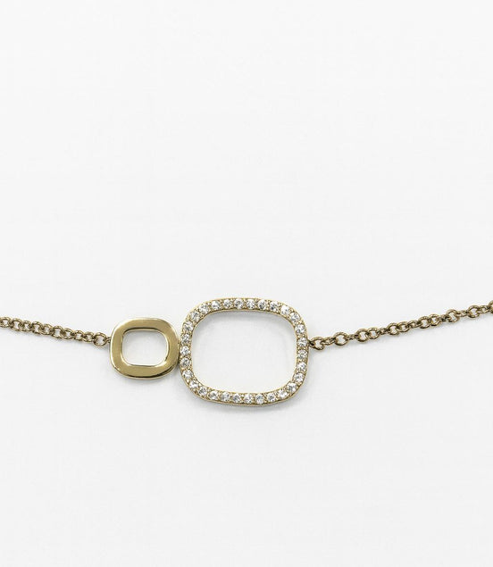 PULSERA DORADA Y PIEDRAS