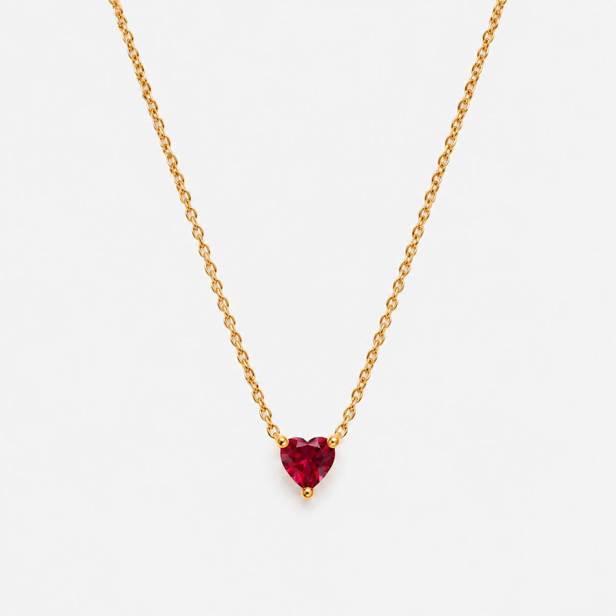Collar Un Rien de Toi · Corazón rojo Dorado