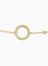 PULSERA DORADA CIRCULO Y PIEDRAS