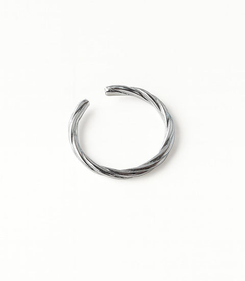 Anillo Plata Trenzado Ajustable
