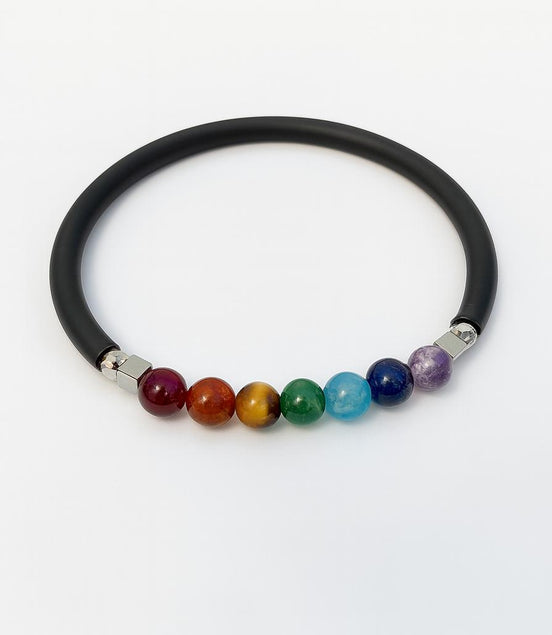 Pulsera Caucho Chakra