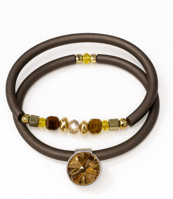 Dos Pulseras Caucho Lumineuse