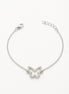 PULSERA MARIPOSA PLATEADA CON CIRCONITAS