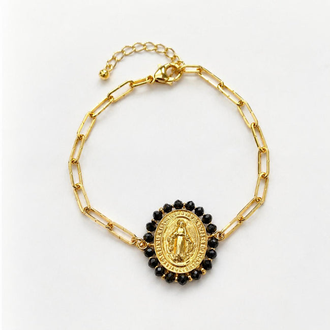 Pulsera Dorada de la Virgen Milagrosa