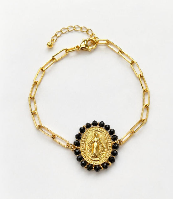 Pulsera Dorada de la Virgen Milagrosa