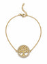 Pulsera Dorada Árbol de la Vida