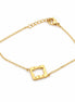 Pulsera Dorada con Cuadrado