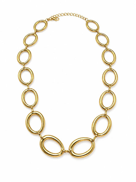 Collar Dorado con Círculos