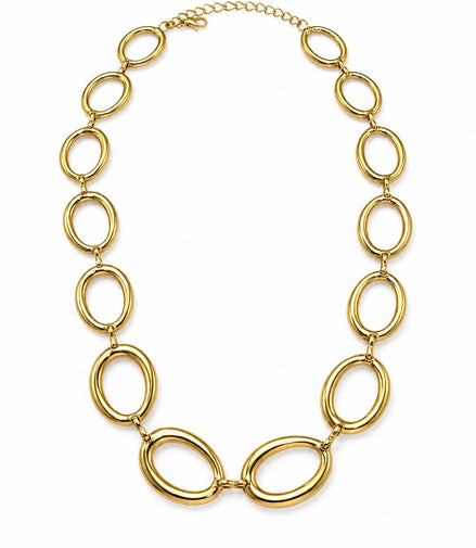 Collar Dorado con Círculos