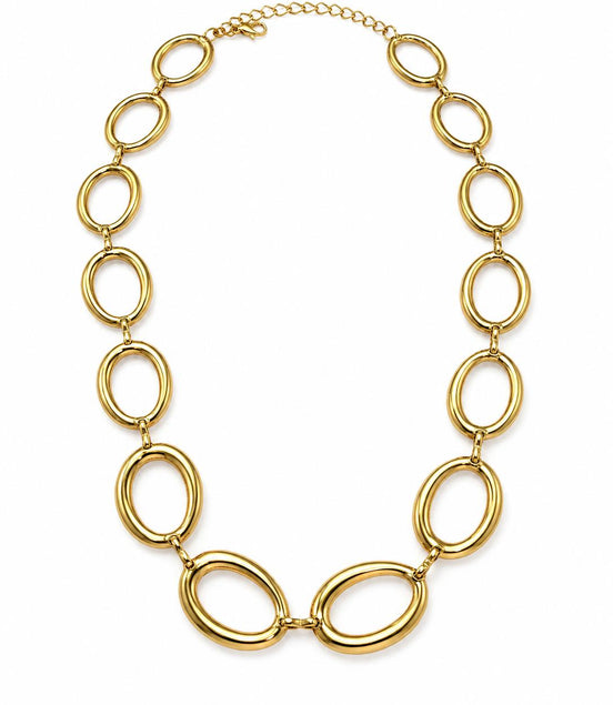 Collar Dorado con Círculos