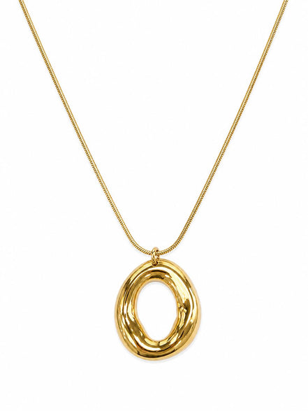 Collar Dorado Círculo