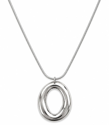 Collar Plateado Círculo