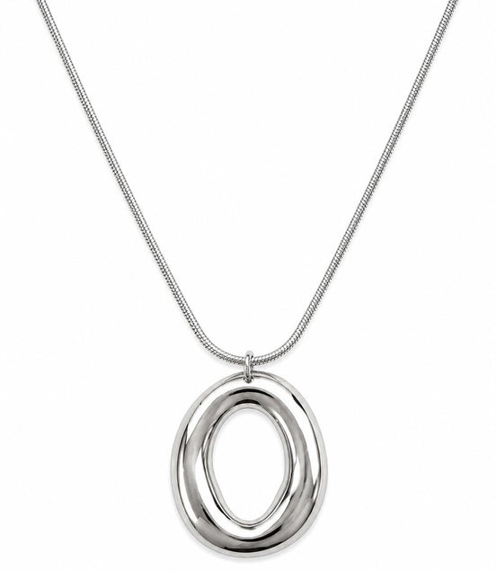 Collar Plateado Círculo