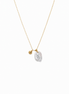 Collar Dorado con Concha y Nácar